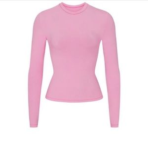 SKIMS bubblegum pink long sleeve